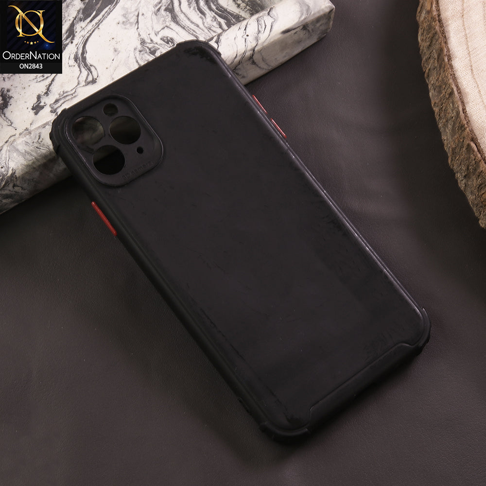 iPhone 11 Pro Max Cover - Black - 3D Camera Soft Silicon Protective Case