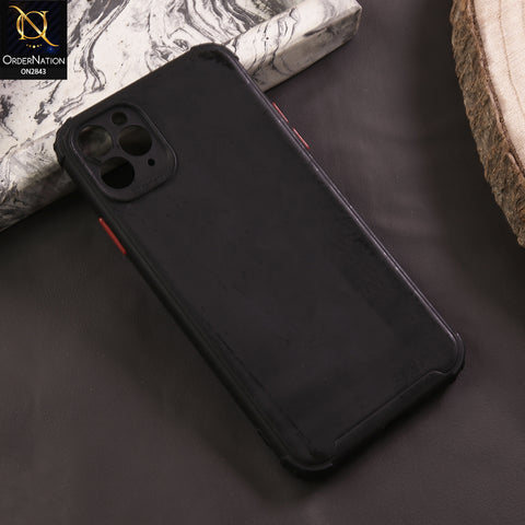 iPhone 11 Pro Max Cover - Black - 3D Camera Soft Silicon Protective Case
