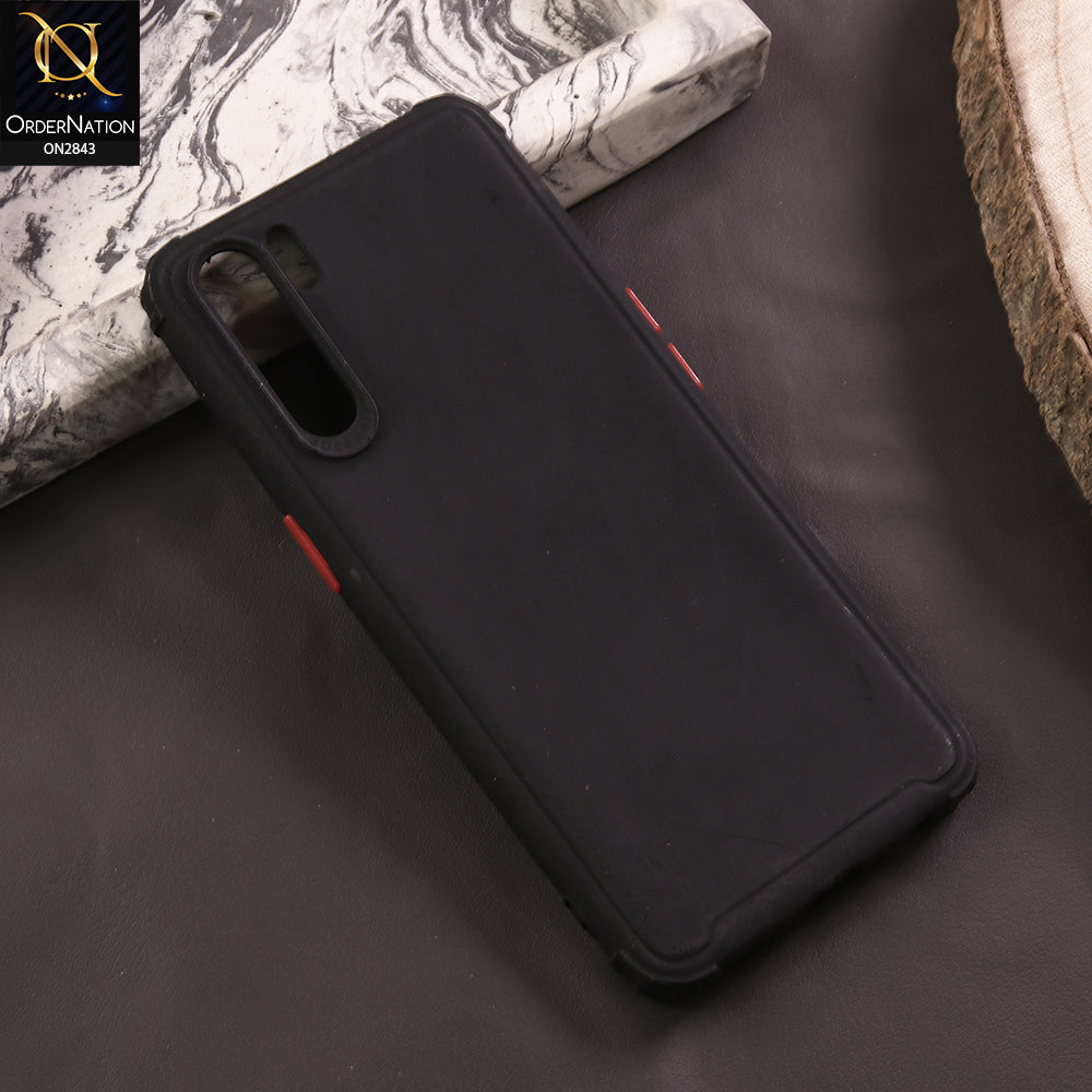 Oppo Reno 3 5G Cover - Black - 3D Camera Soft Silicon Protective Case