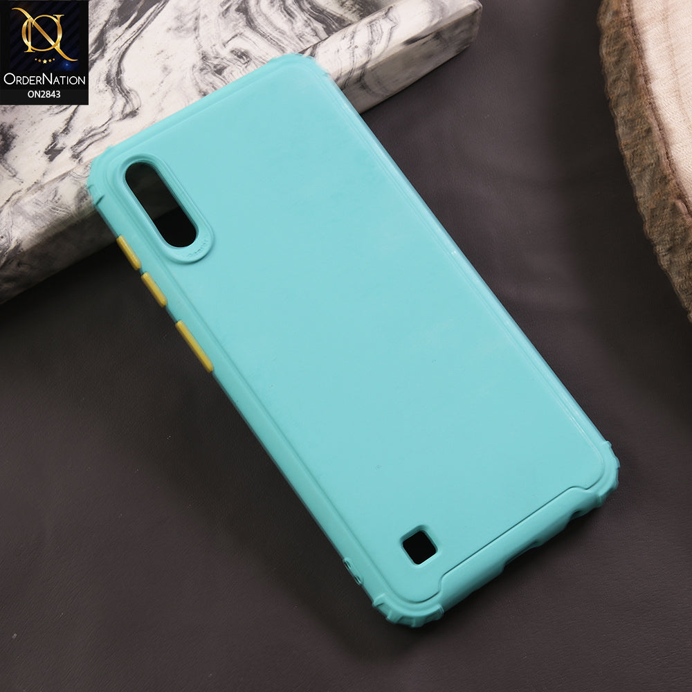 Samsung Galaxy A10 Cover - Sea Green - 3D Camera Soft Silicon Protective Case