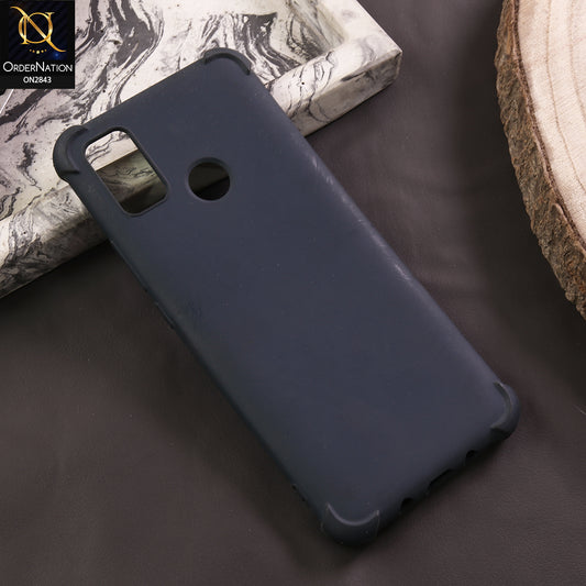 Tecno Spark 6 Go Cover - Dark Blue - 3D Camera Soft Silicon Protective Case