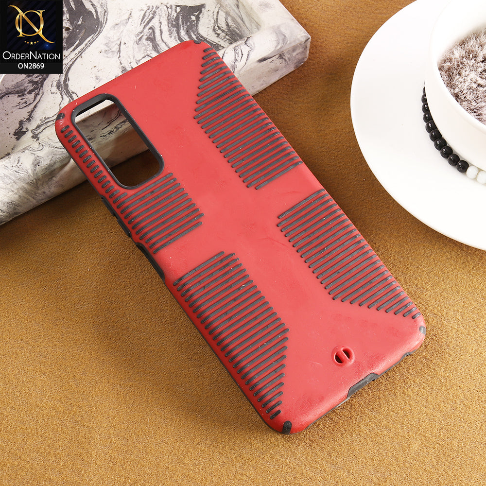 Vivo Y20 Cover - Red - New Style Explorer Military Anti-Fall Series Case