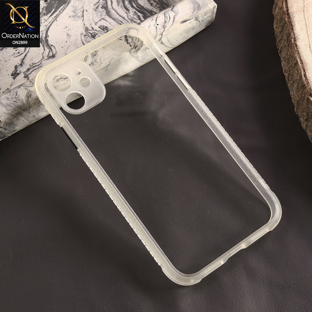 iPhone 11 Cover - White - Shiny Acrylic Anti-Shock Stylish Bumper Camera Protection Back Case
