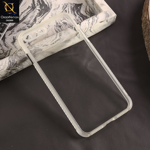 iPhone 8 Plus / 7 Plus Cover - White - Shiny Acrylic Anti-Shock Stylish Bumper Camera Protection Back Case