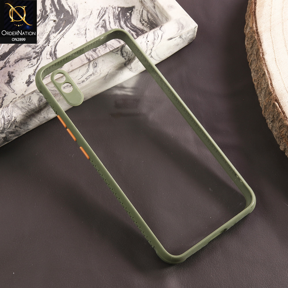 Xiaomi Redmi 9i Cover - Light Green - Shiny Acrylic Anti-Shock Stylish Bumper Camera Protection Back Case