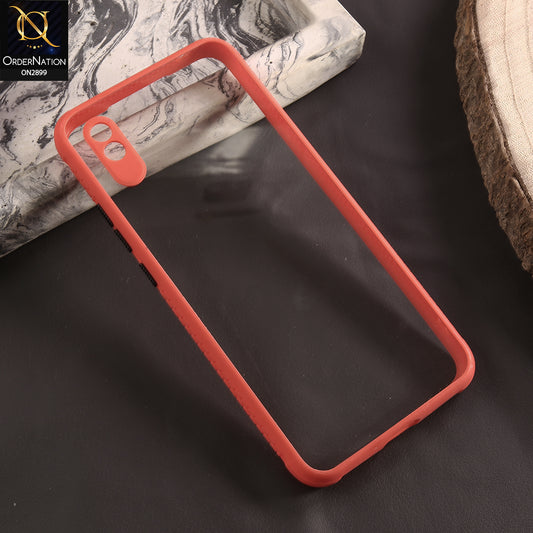 Xiaomi Redmi 9A Cover - Red - Shiny Acrylic Anti-Shock Stylish Bumper Camera Protection Back Case