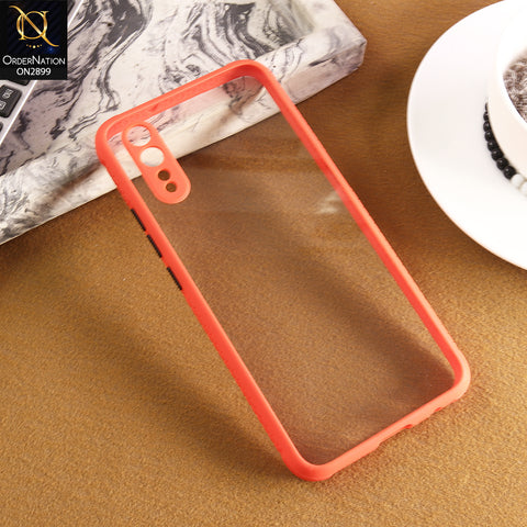 vivo Z5 Cover - Red - Shiny Acrylic Anti-Shock Stylish Bumper Camera Protection Back Case