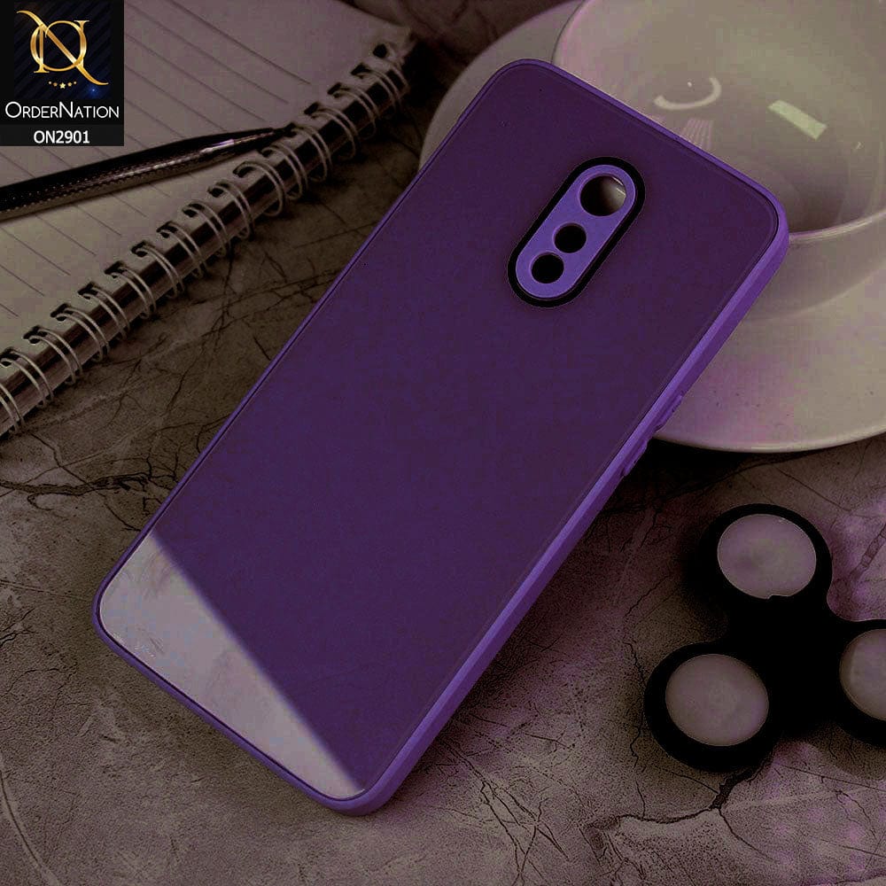 OnePlus 6T Cover - Deep Purple - New Glossy Shine Soft Borders Camera Protection Back Case