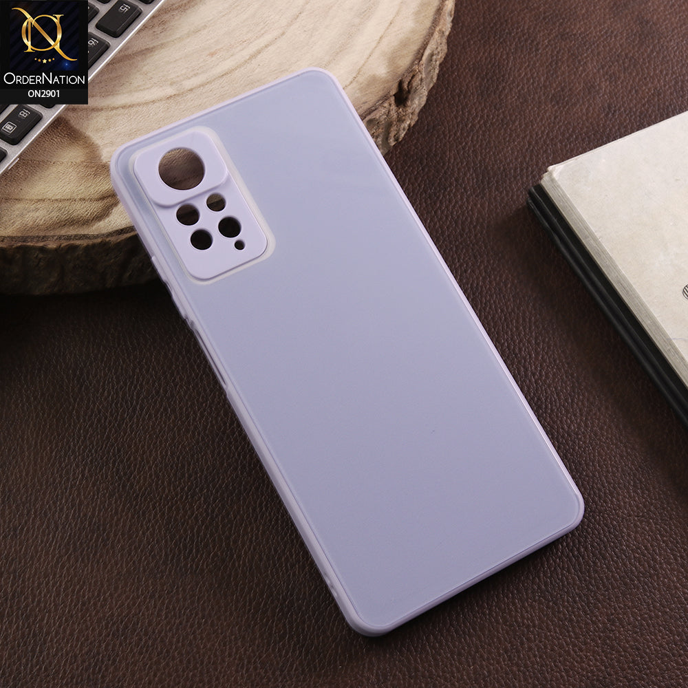 Xiaomi Redmi Note 11 Pro Cover - Purple -Luxury Mirror Case with Gold & Purple Crystal Bear Design