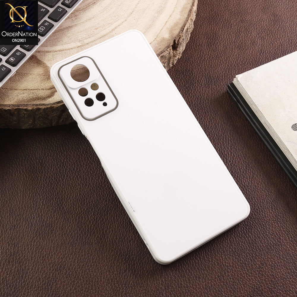 Xiaomi Redmi Note 12 Pro 4G Cover - White - New Glossy Shine Soft Borders Camera Protection Back Case