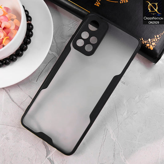 Xiaomi Poco M4 Pro 5G Cover - Black - Semi Transparent Ultra Thin Paper Shell Soft Borders Case