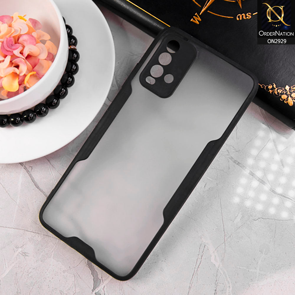 Xiaomi Redmi 9T - Black - Semi Transparent Ultra Thin Paper Shell Soft Borders Case