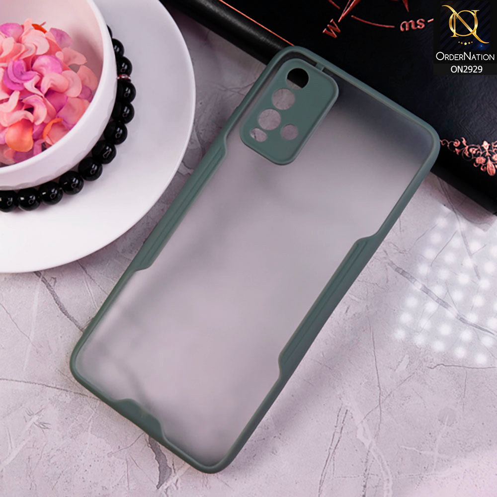 Xiaomi Redmi 9T - Green - Semi Transparent Ultra Thin Paper Shell Soft Borders Case