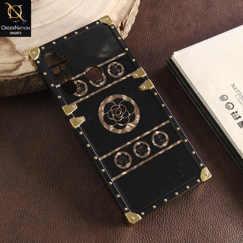 Realme 6i Cover - Design 1 -Luxury Mirror Case with Gold & Design 1 Crystal Bear Design