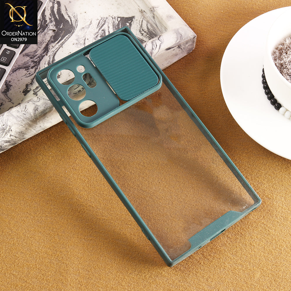 Samsung Galaxy Note 20 Plus Cover - Green - Cooling Breathing Mesh Soft Rubber Feel Phone Case