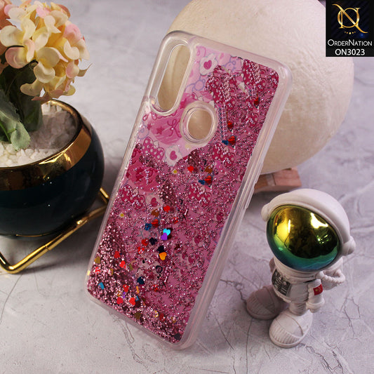 Oppo A31 Cover - Design 7 - Trendy Bling Liquid Glitter Soft Case