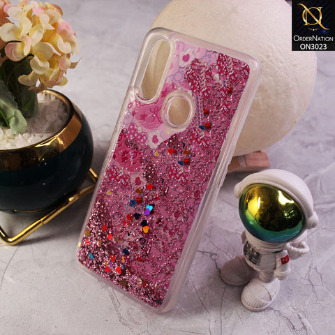 Oppo A8 Cover - Design 7 - Trendy Bling Liquid Glitter Soft Case