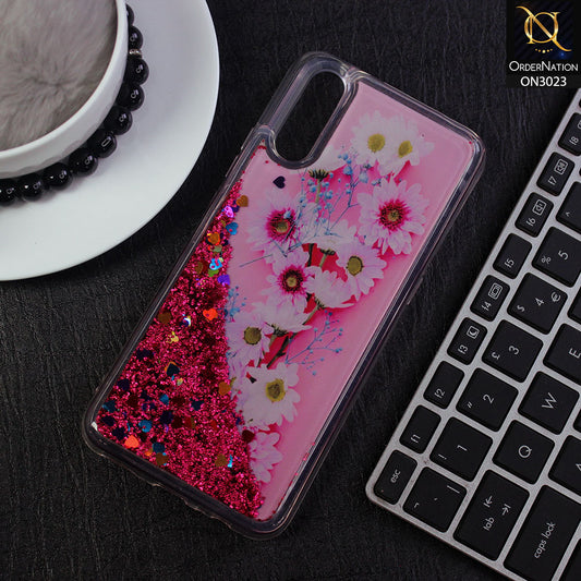 Vivo S1 Cover - Design 10 - Trendy Bling Liquid Glitter Soft Case