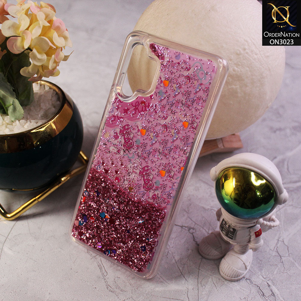 Samsung Galaxy A32 Cover - Design 7 - Trendy Bling Liquid Glitter Soft Case