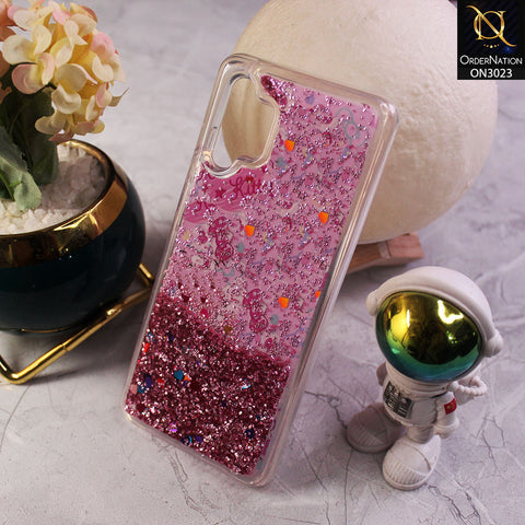 Samsung Galaxy A32 Cover - Design 7 - Trendy Bling Liquid Glitter Soft Case