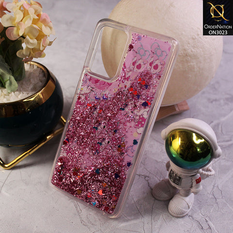Samsung Galaxy A72 Cover - Design 7 - Trendy Bling Liquid Glitter Soft Case
