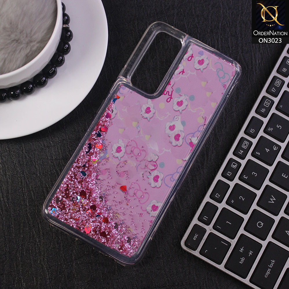 Vivo V20 SE Cover - Design 7 - Trendy Bling Liquid Glitter Soft Case