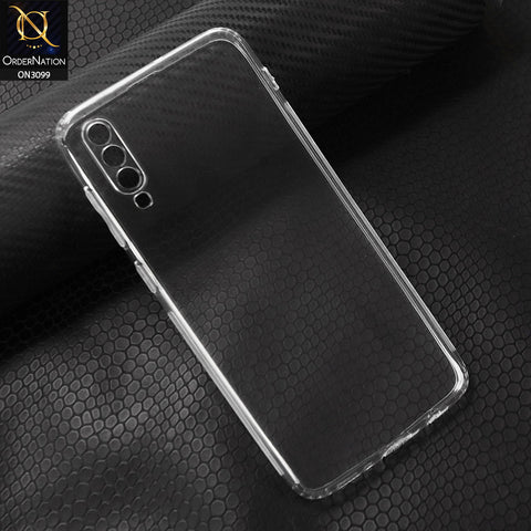 Samsung Galaxy A70s Cover - Transparent - Soft 4D Design Shockproof Silicone Transparent Clear Camera Protection Case