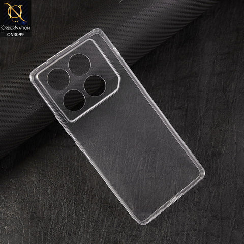 Infinix GT 20 Pro Cover - Soft 4D Design Shockproof Silicone Transparent Clear Camera Protection Case