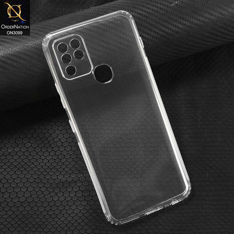 Infinix Hot 10 Cover - Transparent -  Soft 4D Design Shockproof Silicone Transparent Clear Camera Protection Case