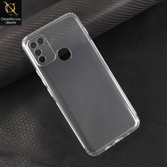 Infinix Hot 11 Play Cover - Transparent -  Soft 4D Design Shockproof Silicone Transparent Clear Camera Protection Case