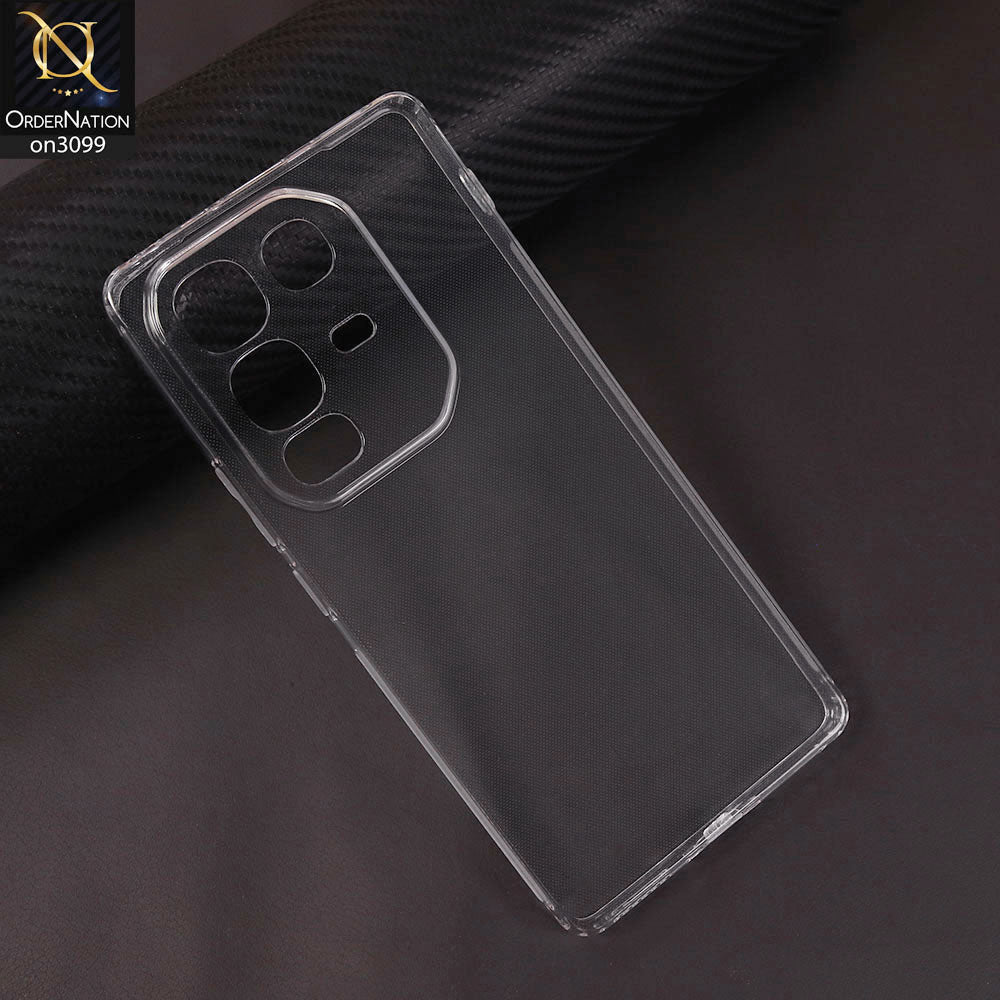 Infinix Note 50 Pro 4G Cover - Transparent - Soft 4D Design Shockproof Silicone Transparent Clear Camera Protection Case