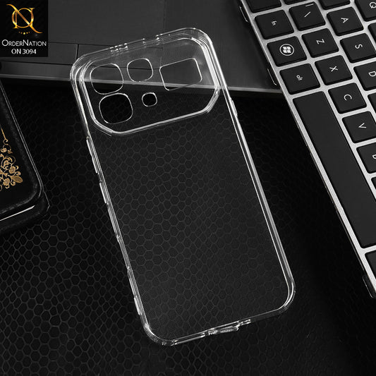 Infinix Note 60 Pro Cover - Transparent -  Soft 4D Design Shockproof Silicone Transparent Clear Camera Protection Case