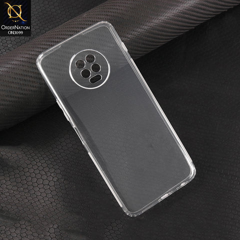 Infinix Note 7 Cover - Transparent -  Soft 4D Design Shockproof Silicone Transparent Clear Camera Protection Case