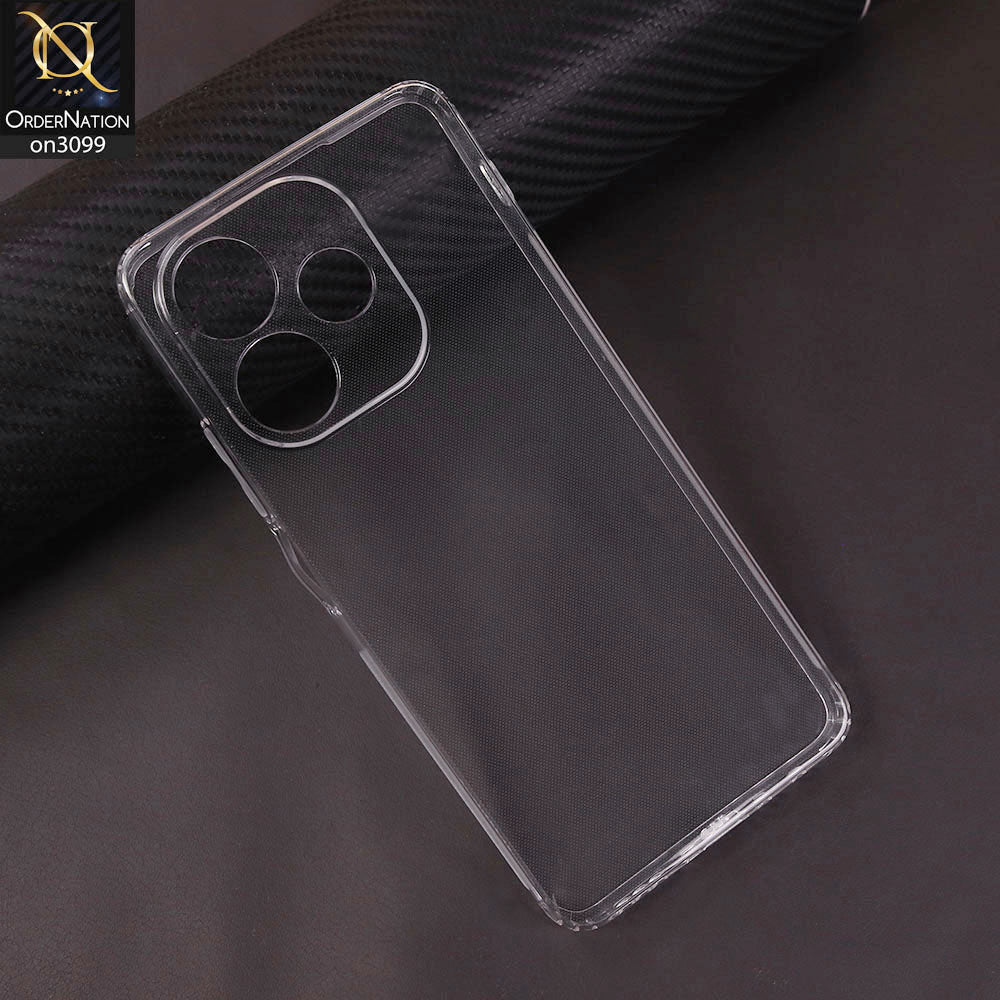 Oppo A5 Pro 4G Cover - Transparent - Soft 4D Design Shockproof Silicone Transparent Clear Camera Protection Case