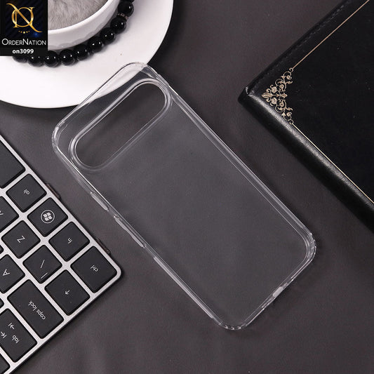Google Pixel 9 Pro Cover - Transparent  - Soft 4D Design Shockproof Silicone Transparent Clear Camera Protection Case