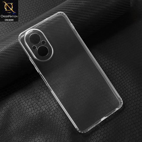 Realme C67 Cover - Transparent - Soft 4D Design Shockproof Silicone Transparent Clear Camera Protection Case