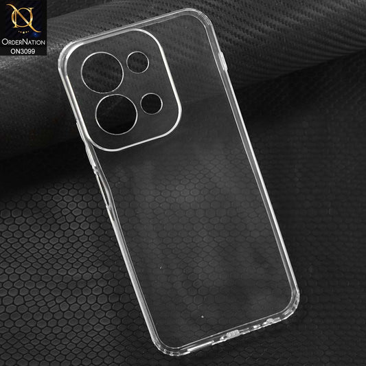 Xiaomi Poco C85 4G Cover - Transparent - Soft 4D Design Shockproof Silicone Transparent Clear Camera Protection Case