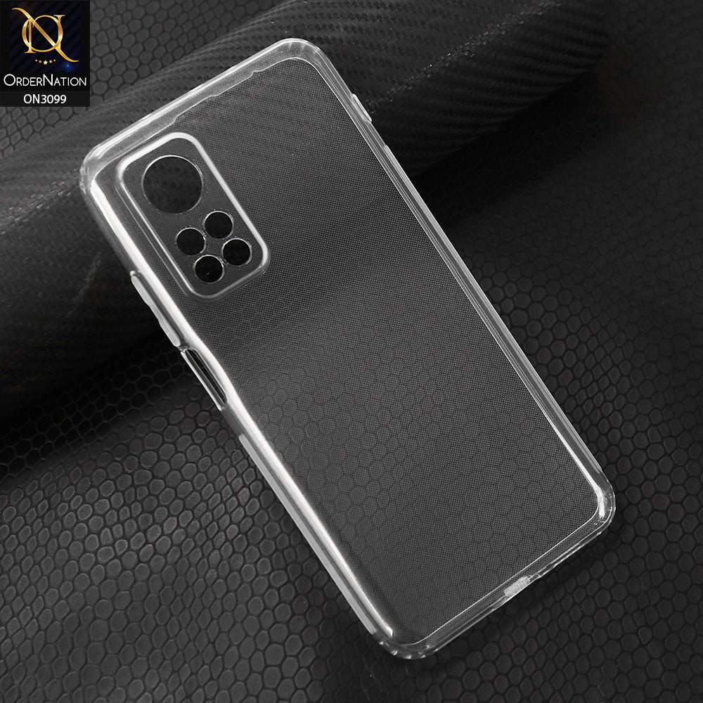 Xiaomi Mi 10T Cover - Transparent - Soft 4D Design Shockproof Silicone Transparent Clear Camera Protection Case