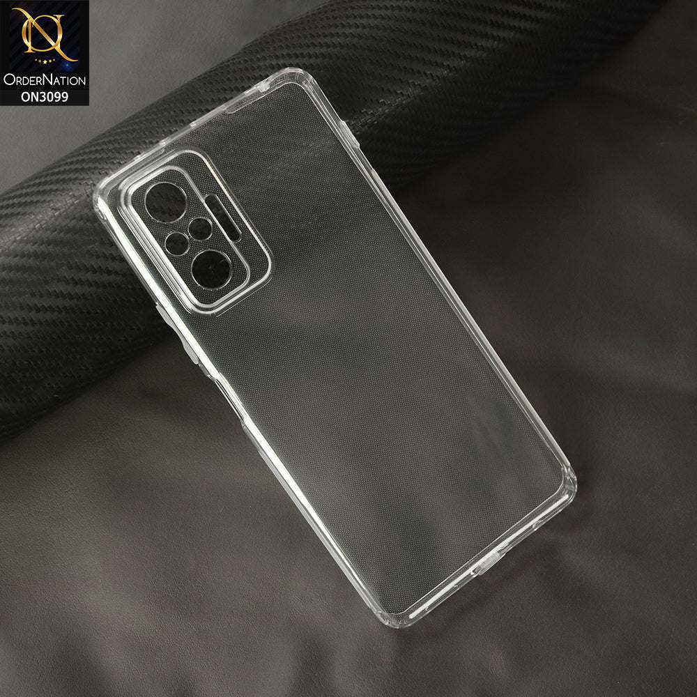 Xiaomi Redmi Note 10 Pro Max Cover - Transparent - Soft 4D Design Shockproof Silicone Transparent Clear Camera Protection Case