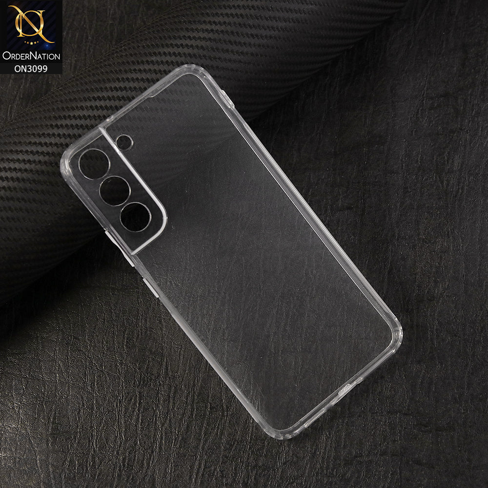 Samsung Galaxy S22 Plus Cover - Soft 4D Design Shockproof Silicone Transparent Clear Camera Protection Case