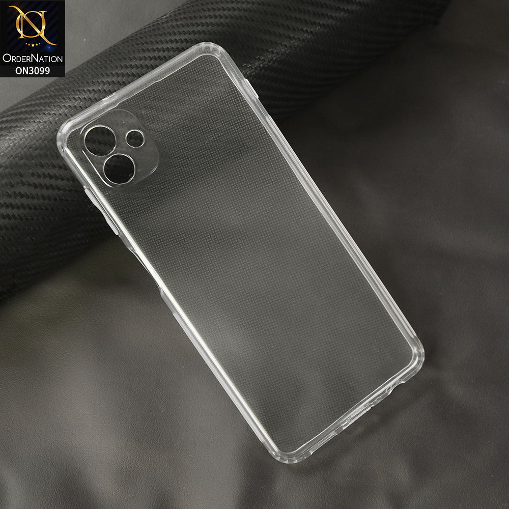 Samsung Galaxy A04 Cover - Transparent - Soft 4D Design Shockproof Silicone Transparent Clear Camera Protection Case