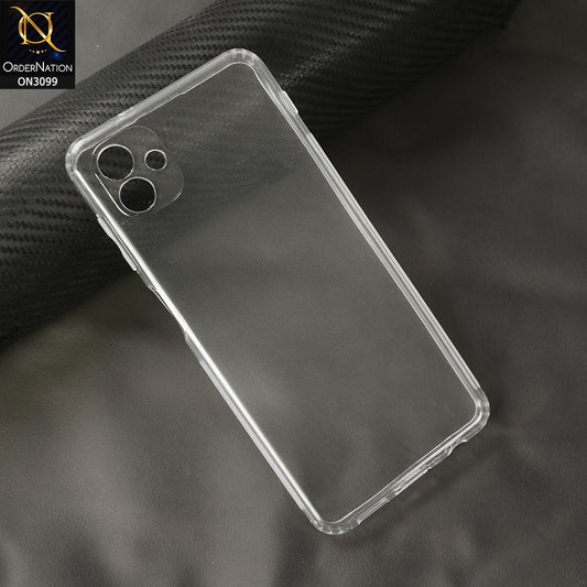 Samsung Galaxy A04 Cover - Transparent - Soft 4D Design Shockproof Silicone Transparent Clear Camera Protection Case
