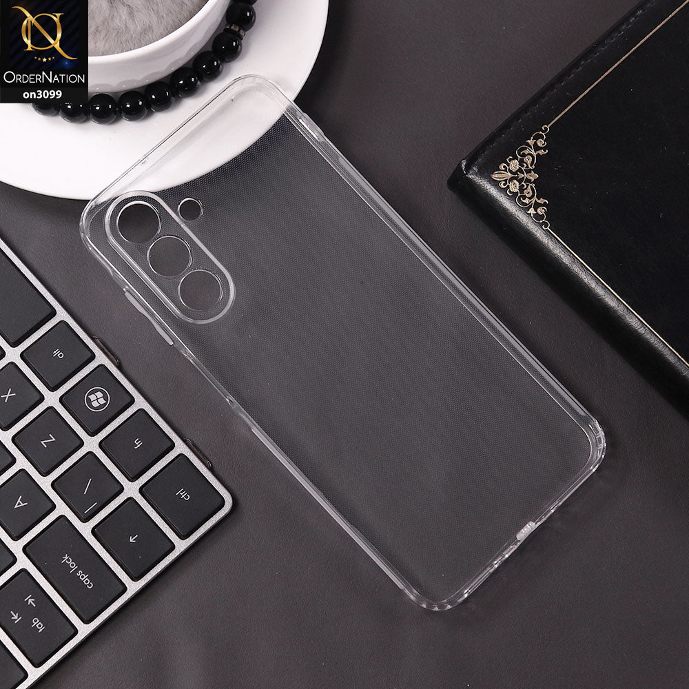 Samsung Galaxy A26 Cover - Transparent  - Soft 4D Design Shockproof Silicone Transparent Clear Camera Protection Case