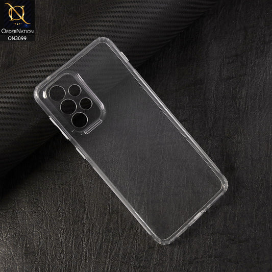 Samsung Galaxy A33 Cover - Soft 4D Design Shockproof Silicone Transparent Clear Camera Protection Case