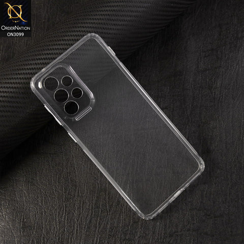 Samsung Galaxy A33 Cover - Soft 4D Design Shockproof Silicone Transparent Clear Camera Protection Case