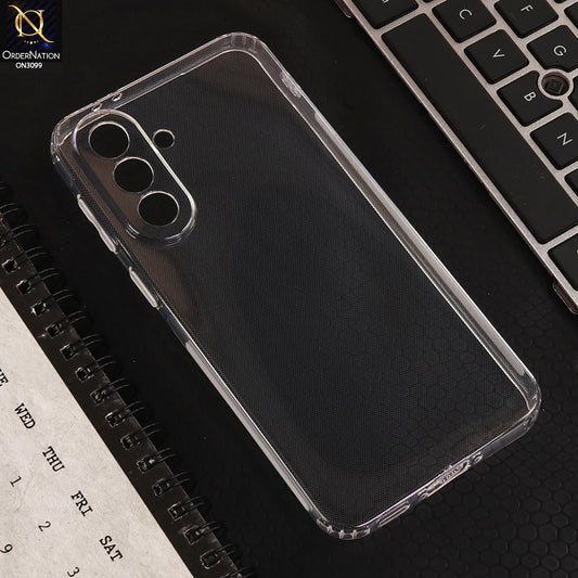 Samsung Galaxy A37 Cover - Transparent  - Soft 4D Design Shockproof Silicone Transparent Clear Camera Protection Case