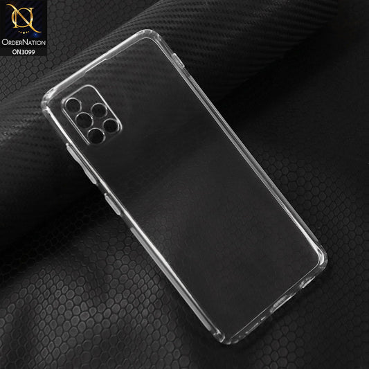 Samsung Galaxy A51 Cover - Transparent - Soft 4D Design Shockproof Silicone Transparent Clear Camera Protection Case