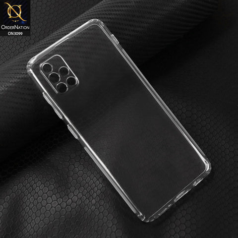 Samsung Galaxy A51 Cover - Transparent - Soft 4D Design Shockproof Silicone Transparent Clear Camera Protection Case