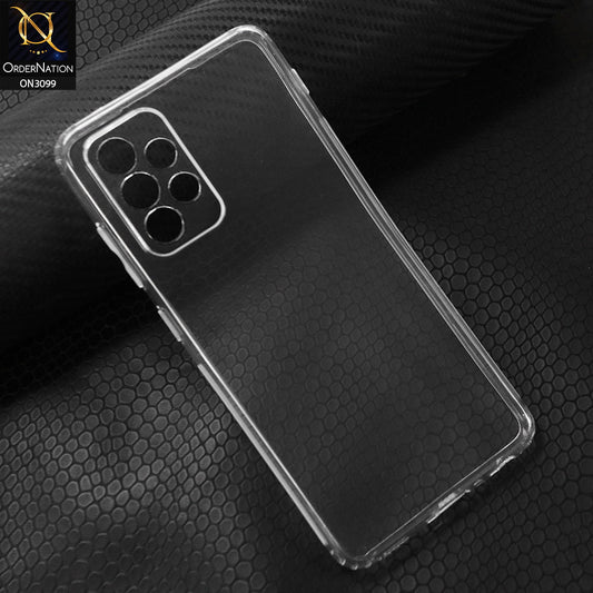 Samsung Galaxy A52 Cover - Transparent - Soft 4D Design Shockproof Silicone Transparent Clear Camera Protection Case