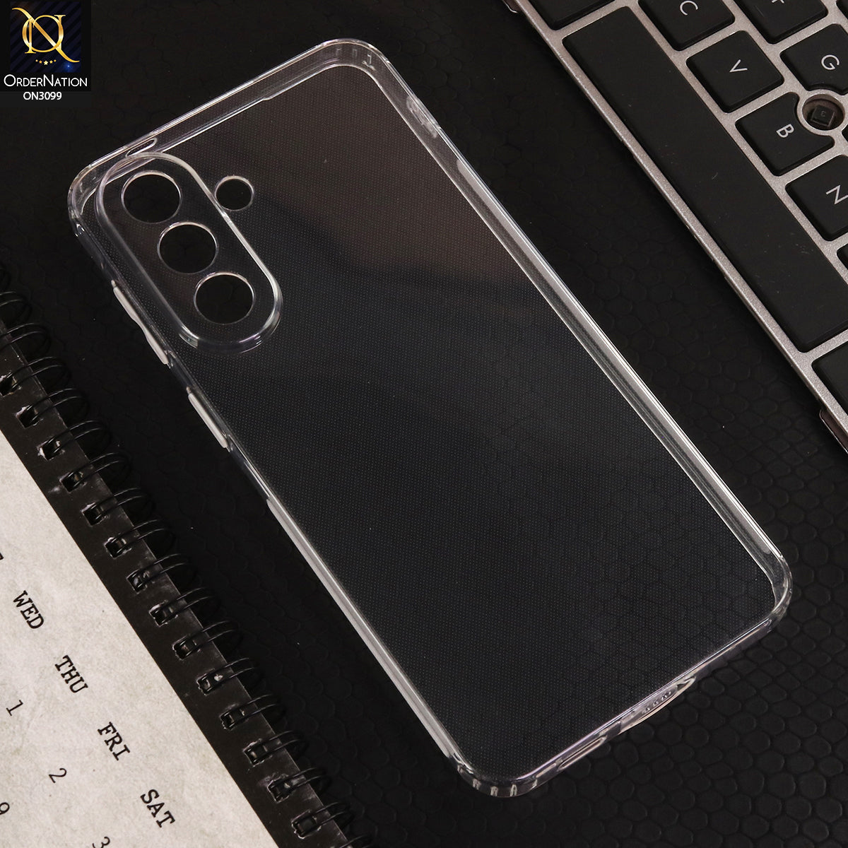 Samsung Galaxy A57 Cover - Transparent  - Soft 4D Design Shockproof Silicone Transparent Clear Camera Protection Case